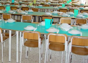 Una vista della mensa della Scuola Elementare Collodi.